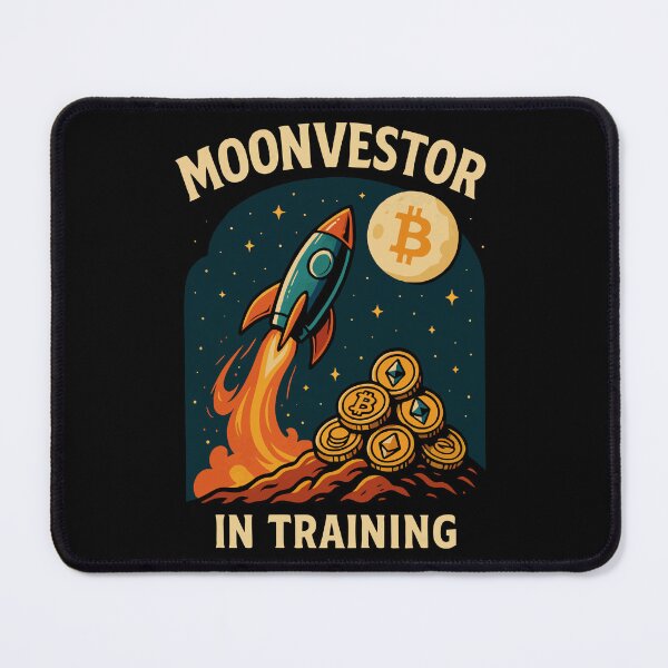 Item preview, Moonvestor in Training – Crypto Rocket to the Moon designed and sold by rooffee.