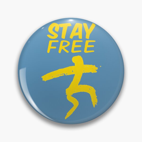 Item preview, Stay Free Yellow Motion Figure Expresses Joyful Energy designed and sold by SplashTastic.