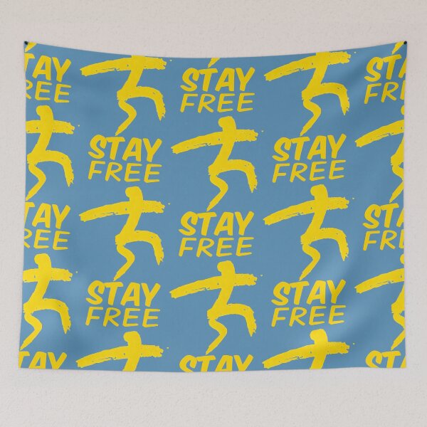 Item preview, Stay Free Yellow Motion Figure Expresses Joyful Energy designed and sold by SplashTastic.