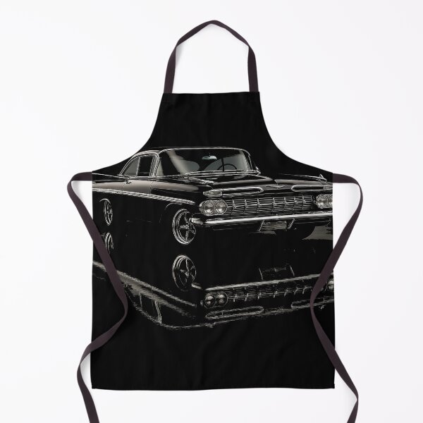 Item preview, 1959 Chevrolet Impala Black Lowrider Classic Car – Chrome Reflection designed and sold by TheArtOfCar.