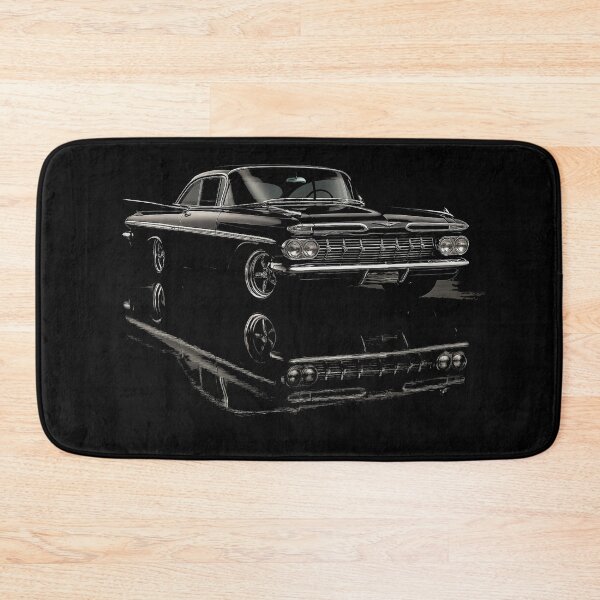 Item preview, 1959 Chevrolet Impala Black Lowrider Classic Car – Chrome Reflection designed and sold by TheArtOfCar.