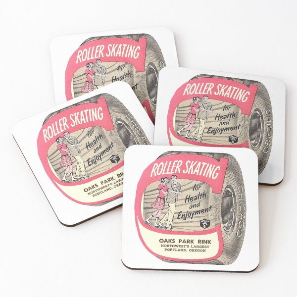 Item preview, Oaks Rink Portland Oregon Roller Skating Rink Sticker Decal Label Design 2 designed and sold by tislord.
