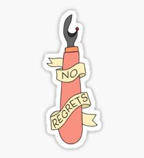 Kein Bedauern Seam Ripper Sticker