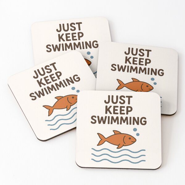 Item preview, "Just Keep Swimming" designed and sold by Art 4 Fun.