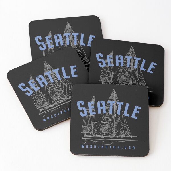 Item preview, Diseño náutico de vela de Seattle, Washington designed and sold by Futurebeachbum.