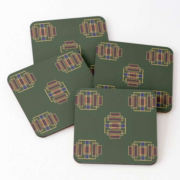 Item preview, Art Deco Inspired Stadium Pattern designed and sold by LostinEverythingDesigns.