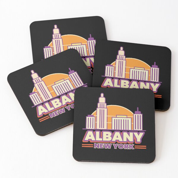 Item preview, Albany New York Retro Skyline Sunset Cityscape  designed and sold by Sunserize Designs.