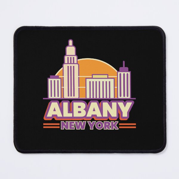 Item preview, Albany New York Retro Skyline Sunset Cityscape designed and sold by Sunserize Designs.