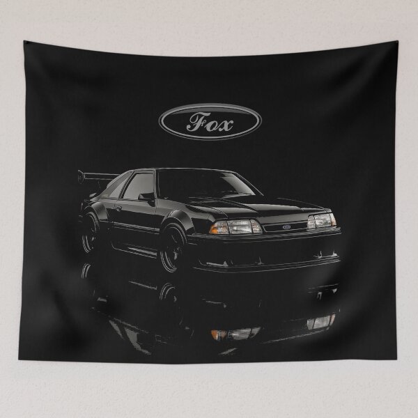 Item preview, Ford Fox Body Mustang GT – Blackout Widebody Reflection designed and sold by TheArtOfCar.