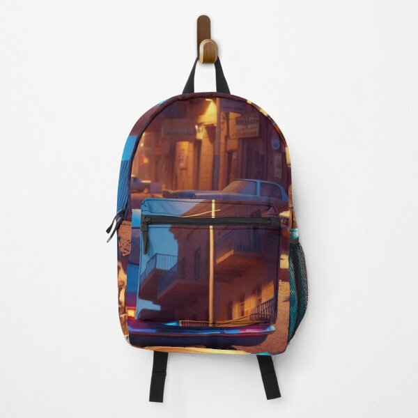 Item preview, Classic 1970s Khartoum – AI Artwork Colorful Streetside Café Scene for City Lovers, Travelers, and Vintage Enthusiasts designed and sold by knalpot-design.