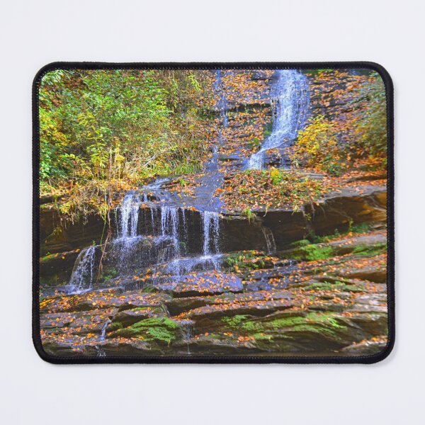 Item preview, At The Bottom Of Tom Branch Falls In Autumn North Carolina designed and sold by LisaWootenPhoto.