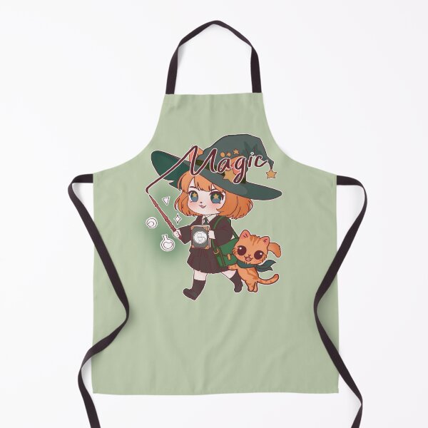 Item preview, Snake House Witch Girl and Magic Cat – Kawaii Wizard Vibes designed and sold by BGMeYou.