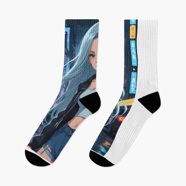Item preview, Neon Rebel – Cyberpunk Anime Girl designed and sold by Aitor700.