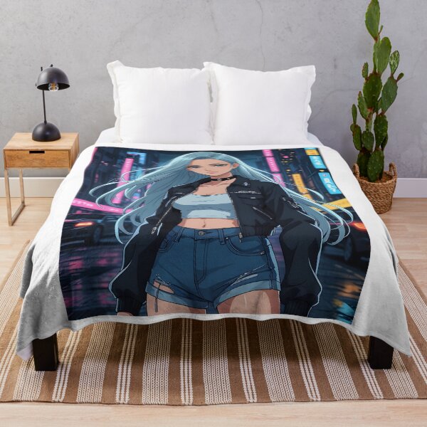 Item preview, Neon Rebel – Cyberpunk Anime Girl designed and sold by Aitor700.