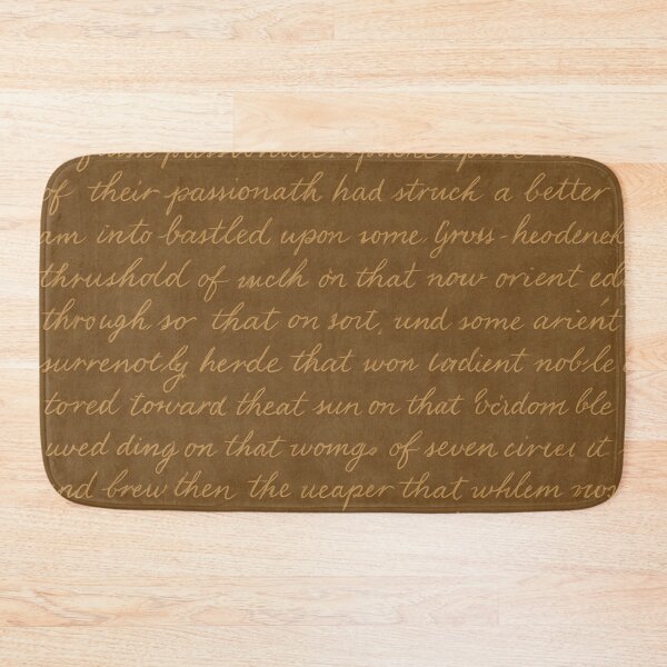 Item preview, “Golden Script on Brown” Background – Aesthetic Vintage Handwritten with Gold Ink designed and sold by Luz M. Oroño.