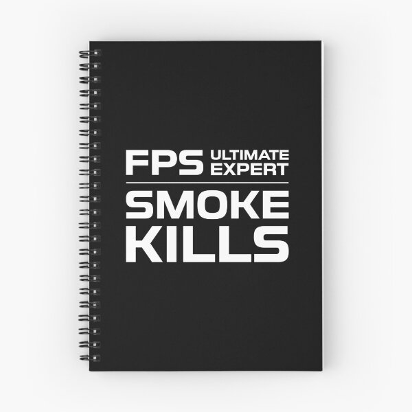 Item preview, FPS Ultimate Expert Smoke Kills White on Black designed and sold by JohnnyVillas.