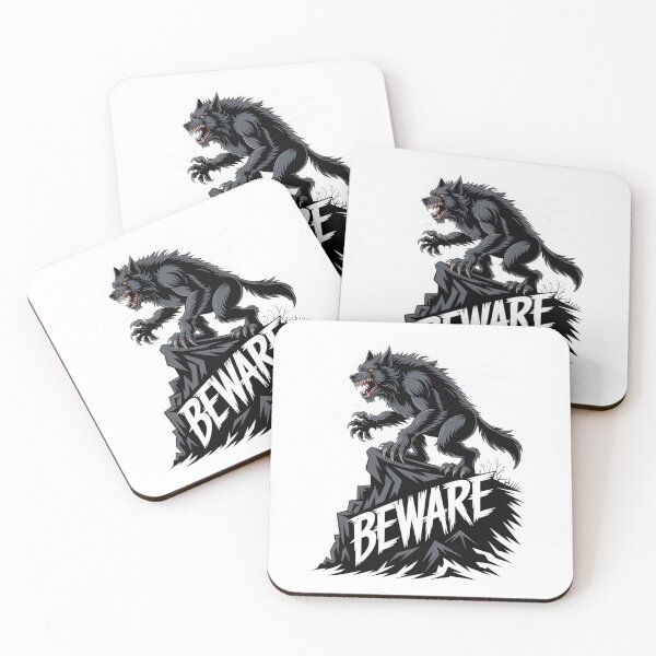 Item preview, Beware Werewolf Gothic Horror Creature Design designed and sold by EpicMediaShop.