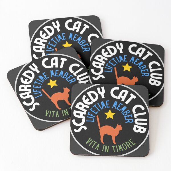 Item preview, Scaredy Cat Club Lifetime Member Patch – Funny Pet Accessory Design by Sir Walter Wally - Original Black designed and sold by thistledewcraft.