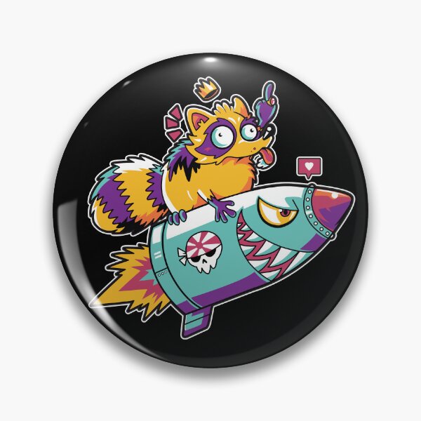 Item preview, Kamikaze Raccoon designed and sold by Okamiruko.