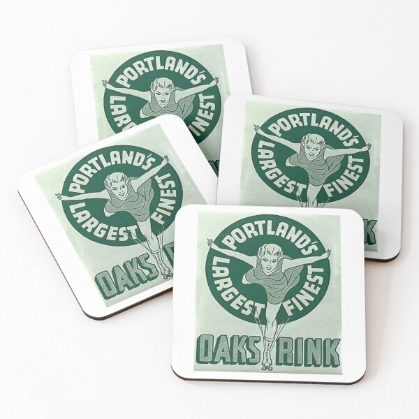Item preview, Oaks Rink Portland Oregon Roller Skating Rink Sticker Decal Label Design 4 designed and sold by tislord.