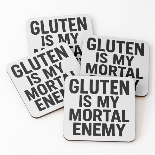 Item preview, Gluten Is My Mortal Enemy – Celiac Humor Design designed and sold by tinytwist.