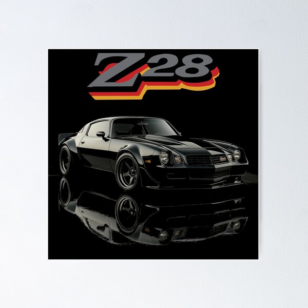 Item preview, 1978 Chevy Camaro Z28 Blackout – Retro Widebody Reflection designed and sold by TheArtOfCar.