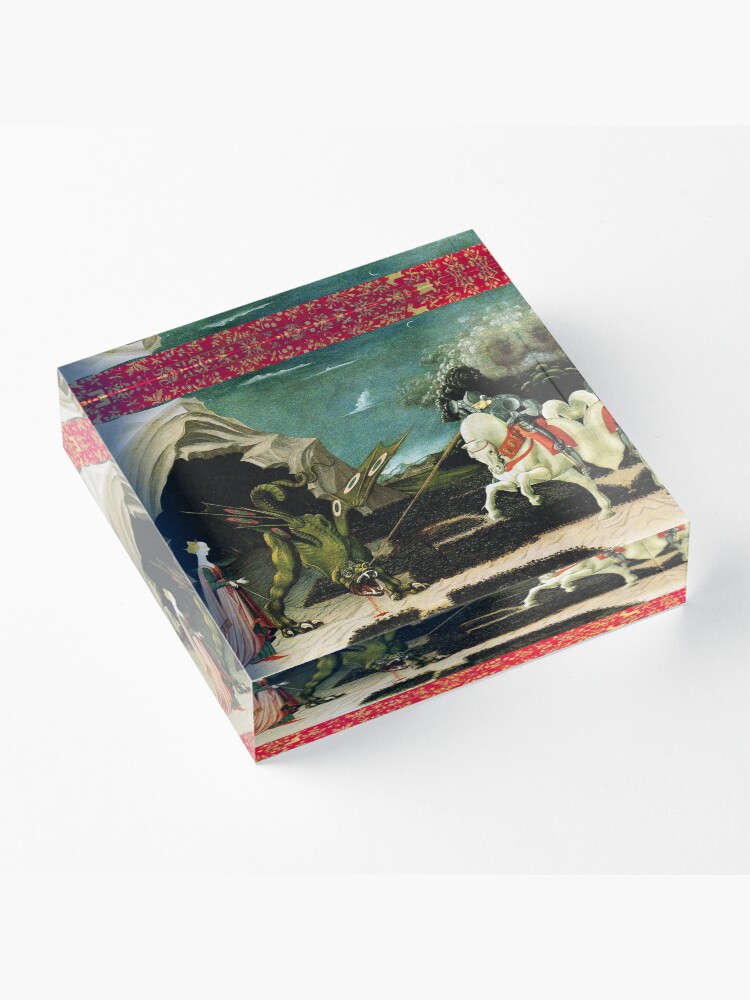 Alternate view of Saint George, Dragon and Princess Acrylic Block