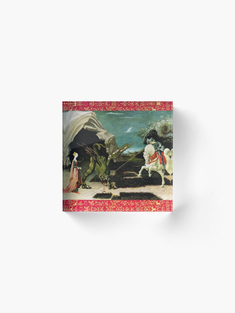 Alternate view of Saint George, Dragon and Princess Acrylic Block