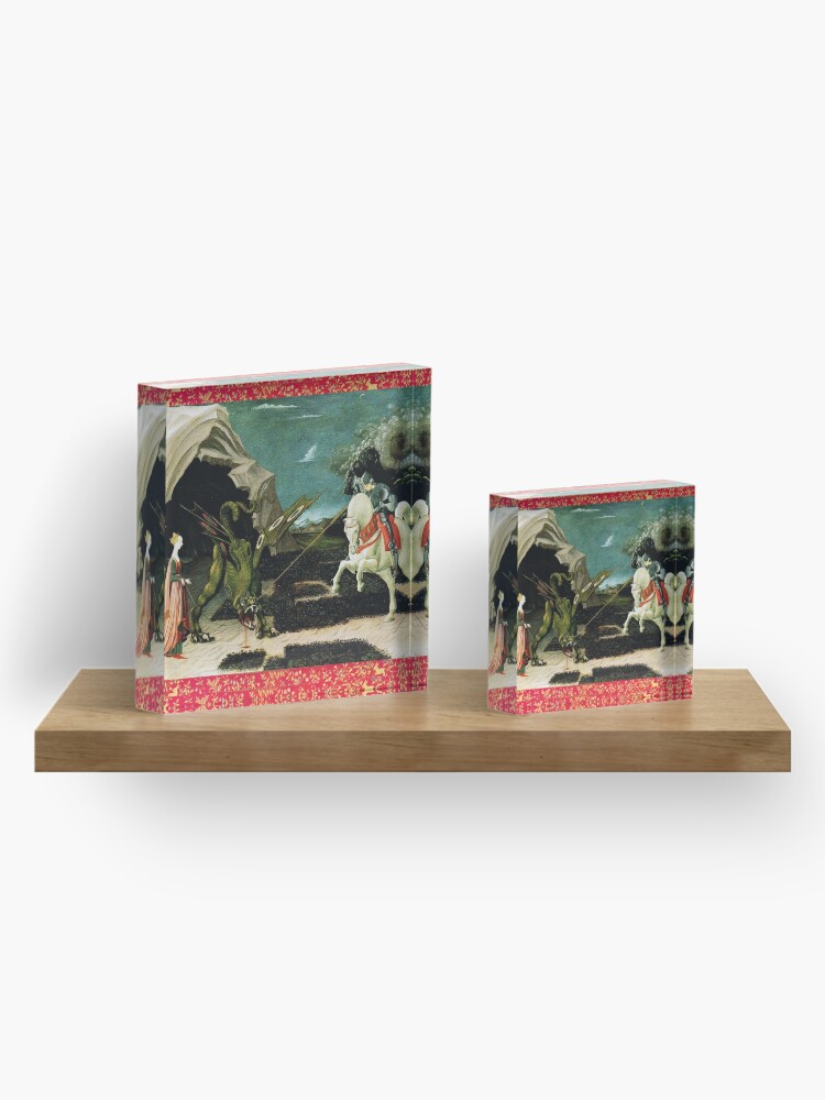 Alternate view of Saint George, Dragon and Princess Acrylic Block