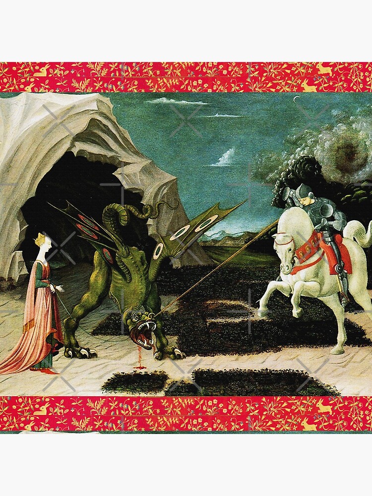 Saint George, Dragon and Princess by BulganLumini