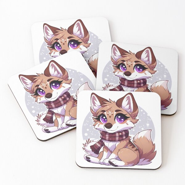 Item preview, Sitting Brown Winter Coyote designed and sold by nikkolaus.
