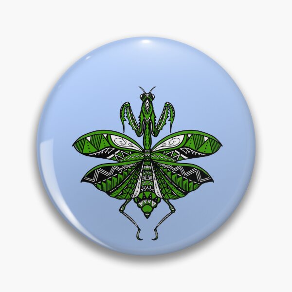 Item preview, Green Tribal Praying Mantis designed and sold by Steeb757.