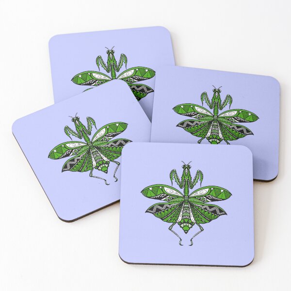 Item preview, Green Tribal Praying Mantis designed and sold by Steeb757.