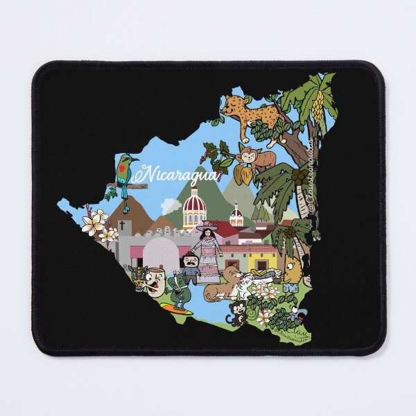Item preview, Map of Nicaragua. Animals, Culture, Nature And Cities designed and sold by Claustronautas.