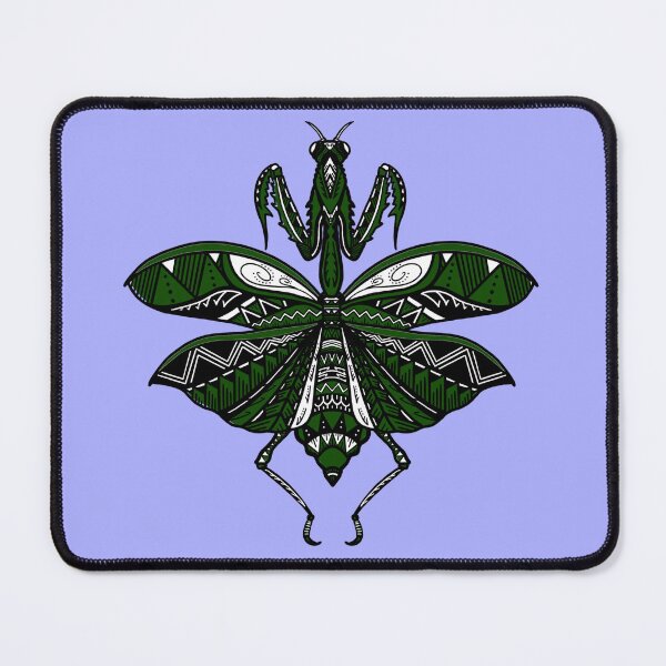 Item preview, Forest Green Tribal Praying Mantis designed and sold by Steeb757.