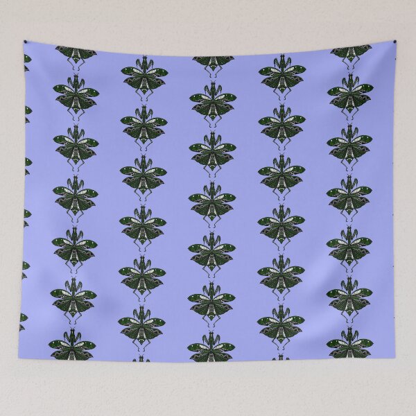Item preview, Forest Green Tribal Praying Mantis designed and sold by Steeb757.
