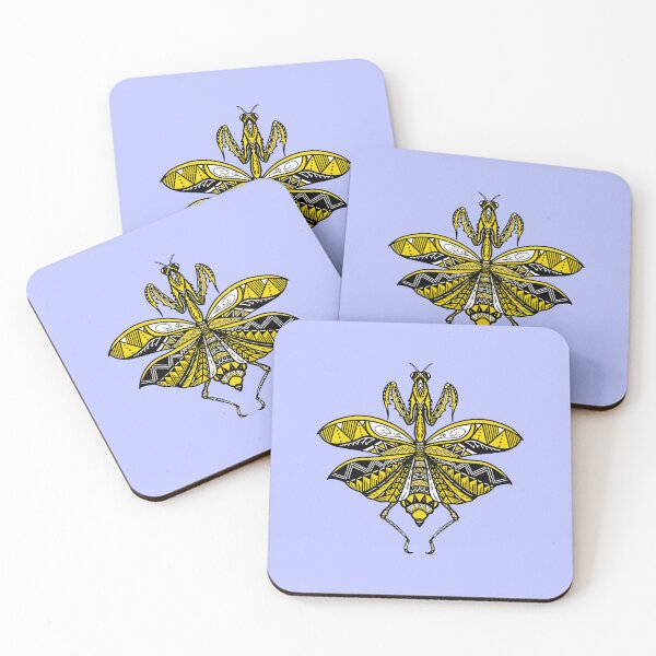 Item preview, Yellow Tribal Praying Mantis designed and sold by Steeb757.