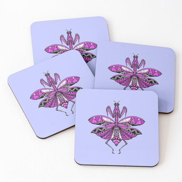 Item preview, Pink Tribal Praying Mantis designed and sold by Steeb757.
