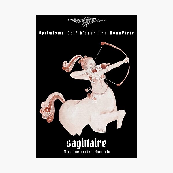 Item preview, Oeno-Astrology: Sagittarius in Wine 2 designed and sold by vinsurtoile.