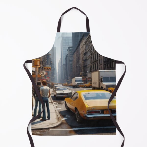 Item preview, 1970s New York Sidewalk Café – AI Artwork Capturing Retro City Life for Clothing and Accessories for Urban Travelers designed and sold by knalpot-design.