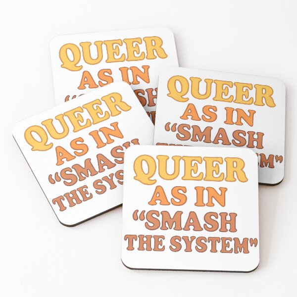 Item preview, Queer as in “Smash the System” – Bold Typography designed and sold by Haus Of Sin.