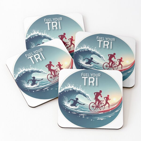 Item preview, Fuel Your Tri – Motivational Triathlon Endurance Sticker designed and sold by Triathlongram.