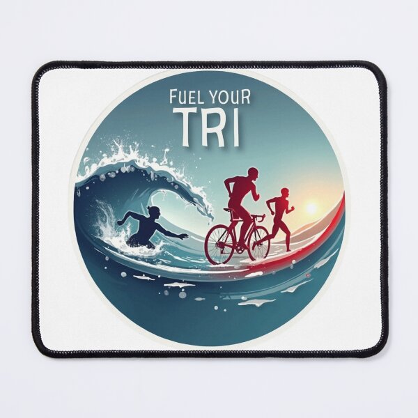 Item preview, Fuel Your Tri – Motivational Triathlon Endurance Sticker designed and sold by Triathlongram.