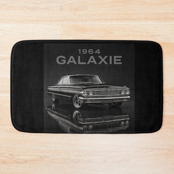 Item preview, 1964 Ford Galaxie Black and Chrome Illustration – Classic Car Art with Glossy Reflection Finish designed and sold by TheArtOfCar.