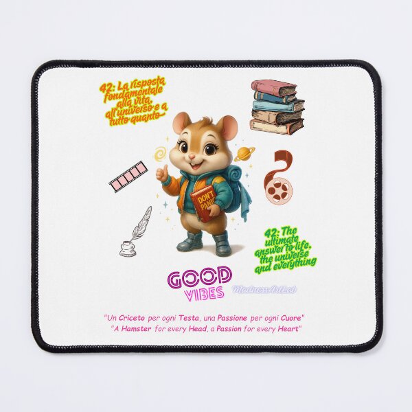 Item preview, Galactic Hamster – The Answer is 42! designed and sold by MadnessArtLab.