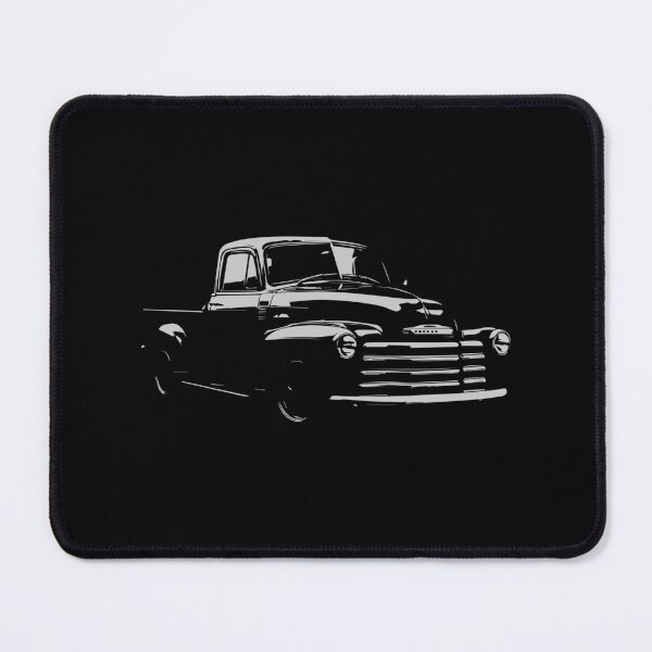 Item preview, 1953 Chevy 3100 Black and Grey Classic Truck Illustration – Retro Pickup Line Art for Vintage Lovers designed and sold by TheArtOfCar.
