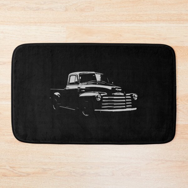 Item preview, 1953 Chevy 3100 Black and Grey Classic Truck Illustration – Retro Pickup Line Art for Vintage Lovers designed and sold by TheArtOfCar.