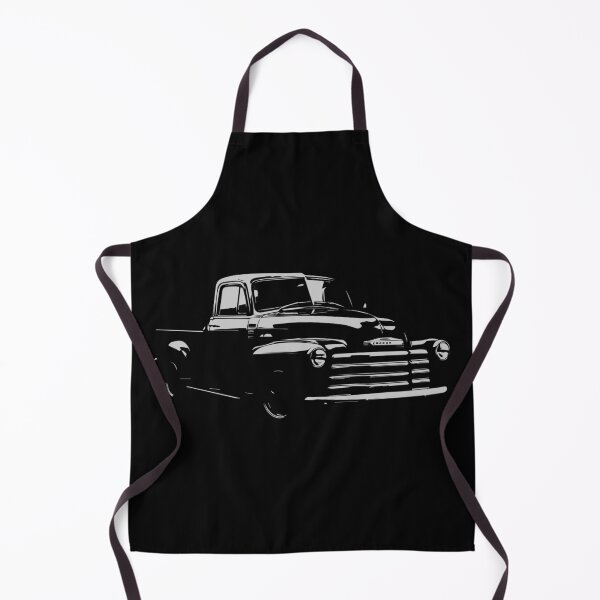 Item preview, 1953 Chevy 3100 Black and Grey Classic Truck Illustration – Retro Pickup Line Art for Vintage Lovers designed and sold by TheArtOfCar.