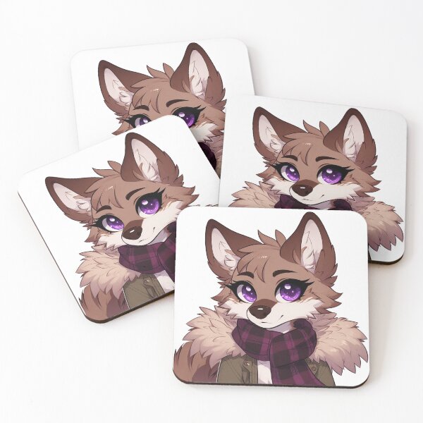 Item preview, Winter Time Brown Coyote In a Fur Coat designed and sold by nikkolaus.