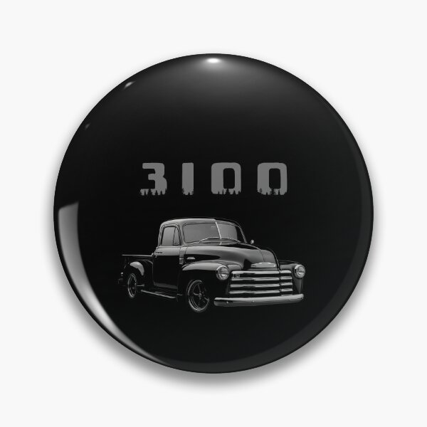 Artikelvorschau, 1953 Chevy 3100 Truck mit Waldbaum-Typografie – Vintage-Pickup-Grafik für Liebhaber klassischer Trucks entworfen und verkauft von TheArtOfCar.